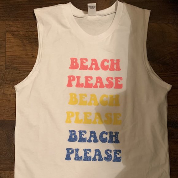Beach please tank top - Picture 1 of 1